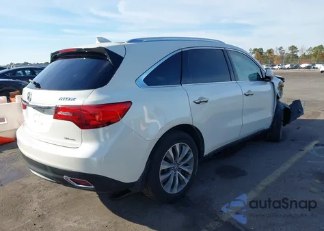 2014 Acura Mdx Technology Package from USA, damaged, VIN 5FRYD4H4XEB024285